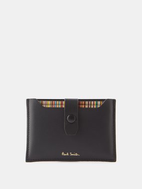 Paul Smith Signature Stripe leather cardholder