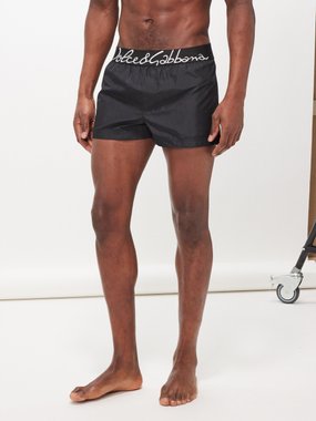 Dolce & Gabbana Logo-jacquard swim shorts