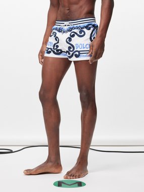 Dolce & Gabbana Marina logo-print swim shorts