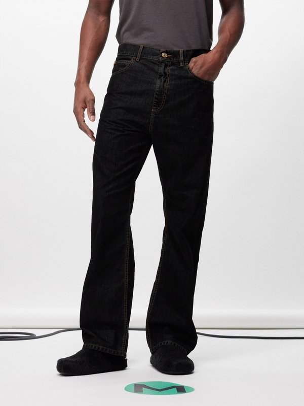 Marni Straight-leg garment-dyed jeans