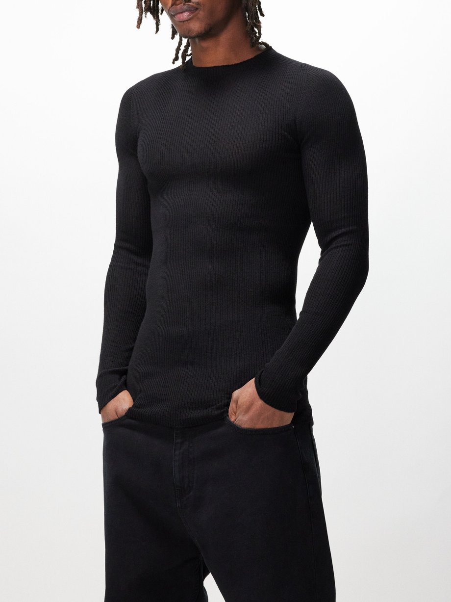 Rick Owens Ribbed-knit wool sweater