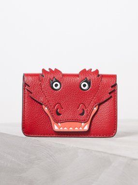 Anya Hindmarch Dragon-flap leather cardholder