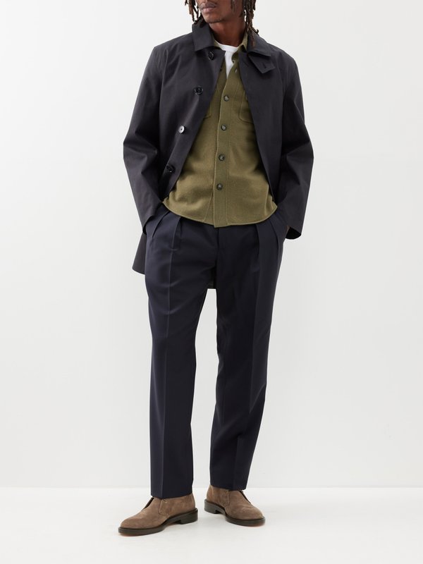 Paul Smith Double-pleat wool-blend trousers