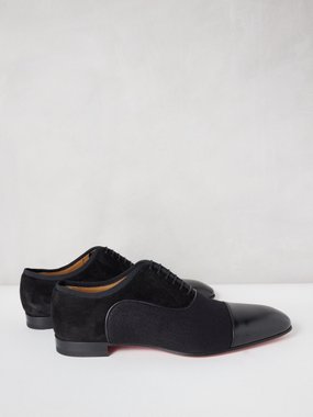 Christian Louboutin Greggo panelled leather Oxford shoes