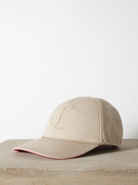 Christian Louboutin Mooncrest cotton-canvas baseball cap