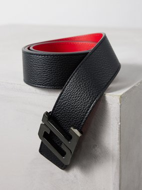 Christian Louboutin Happy Rui grained-leather belt