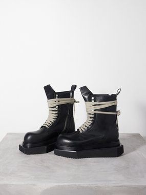 Rick Owens Turbo Cyclops chunky-sole leather boots