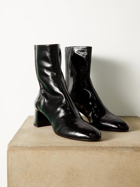 Aquazzura Saint Honore 50 patent-leather ankle boots