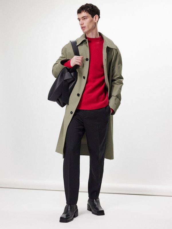 Jil Sander Pressed recycled-gabardine tapered trousers