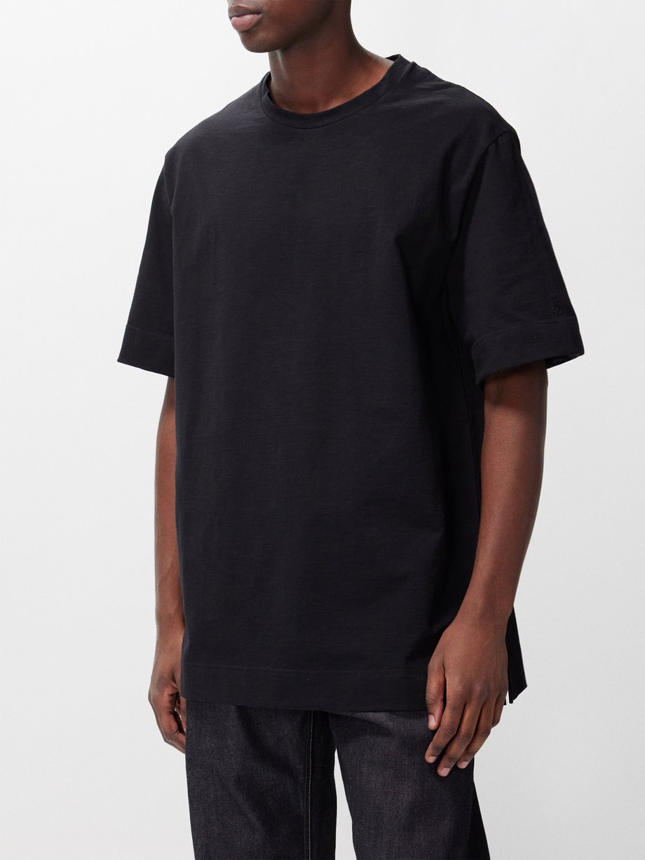 Jil Sander Textured cotton-blend jersey T-shirt