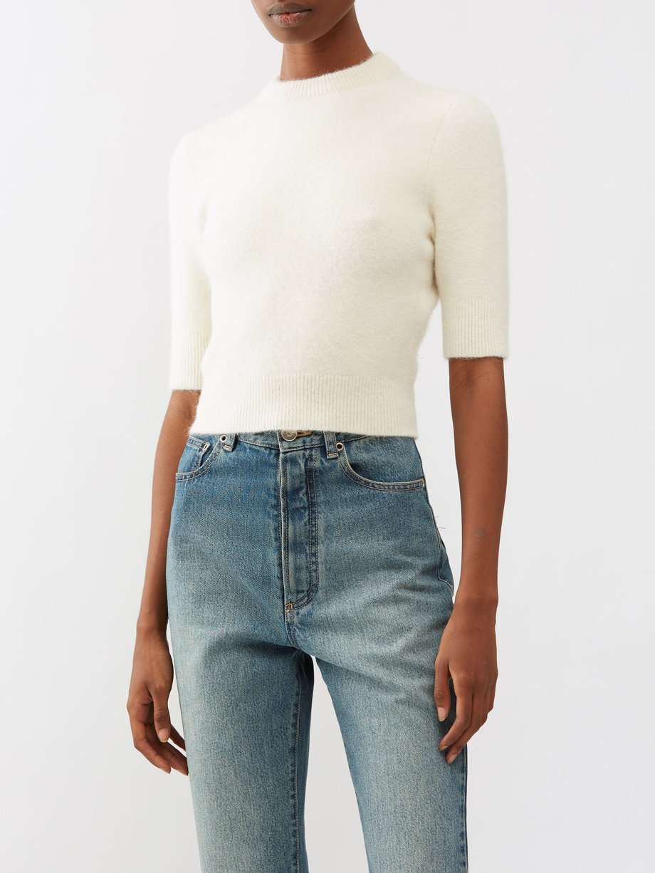ALAÏA Cropped knitted sweater