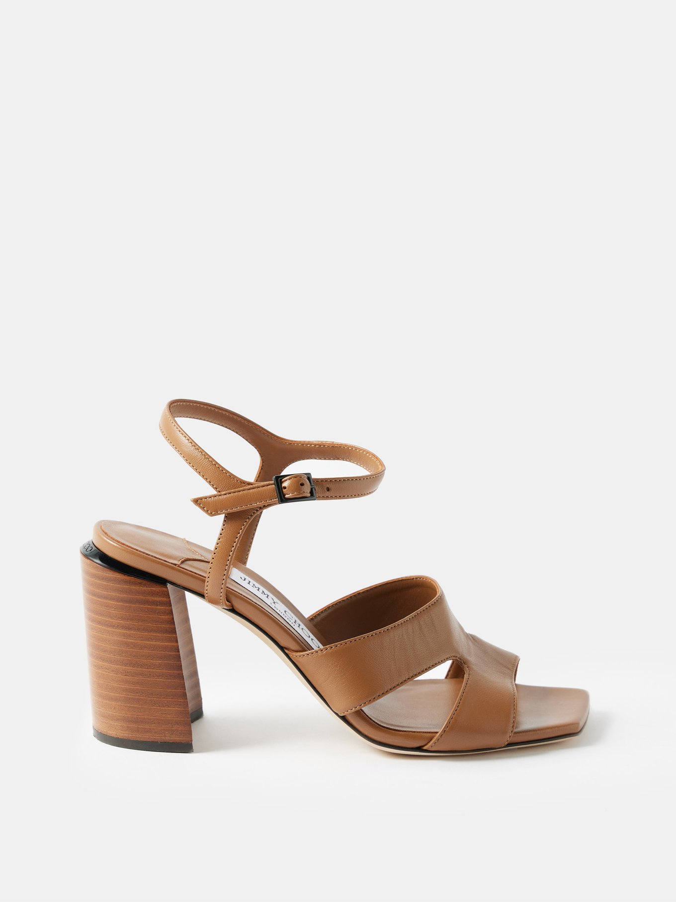 Block heel leather sandals video