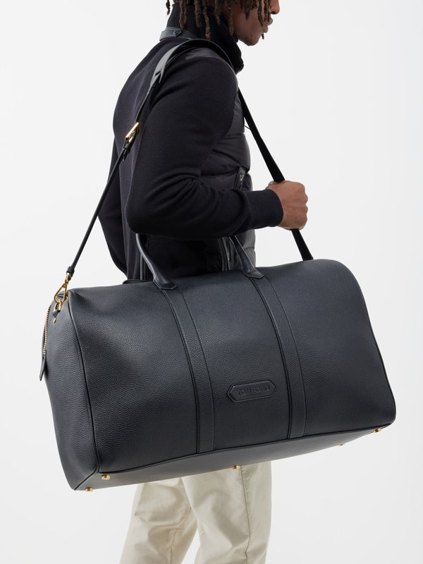 Tom Ford Buckley large leather duffel bag