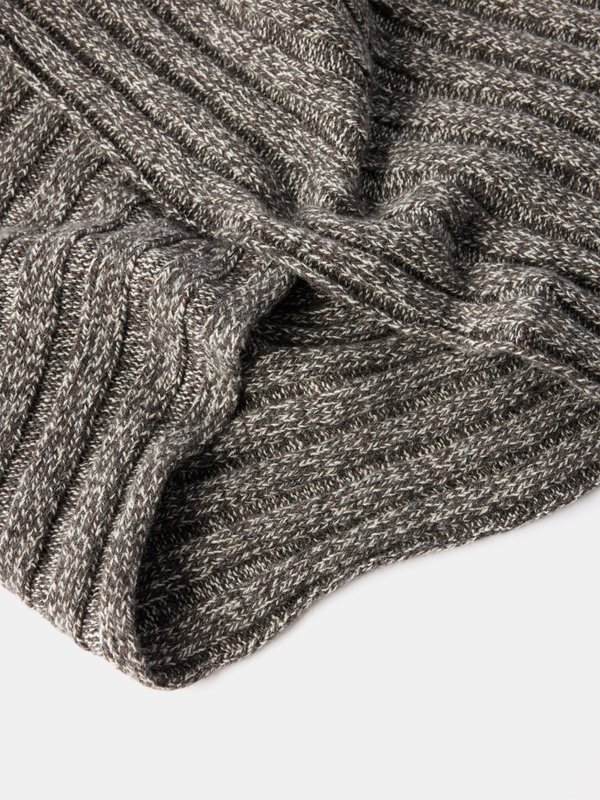 Brunello Cucinelli Ribbed-knit cashmere scarf