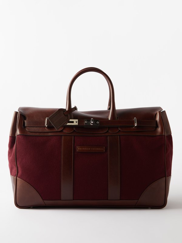 Brunello Cucinelli Leather holdall