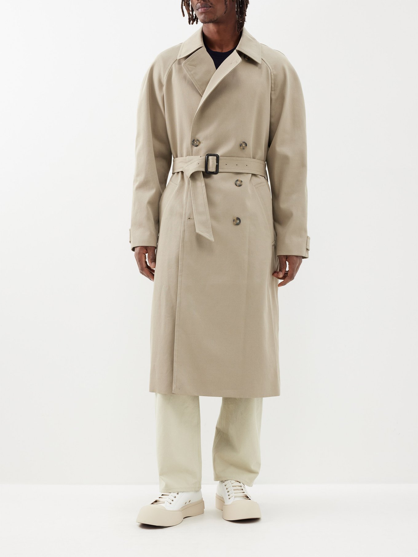 Lou belted cotton-blend gabardine trench coat | A.P.C.