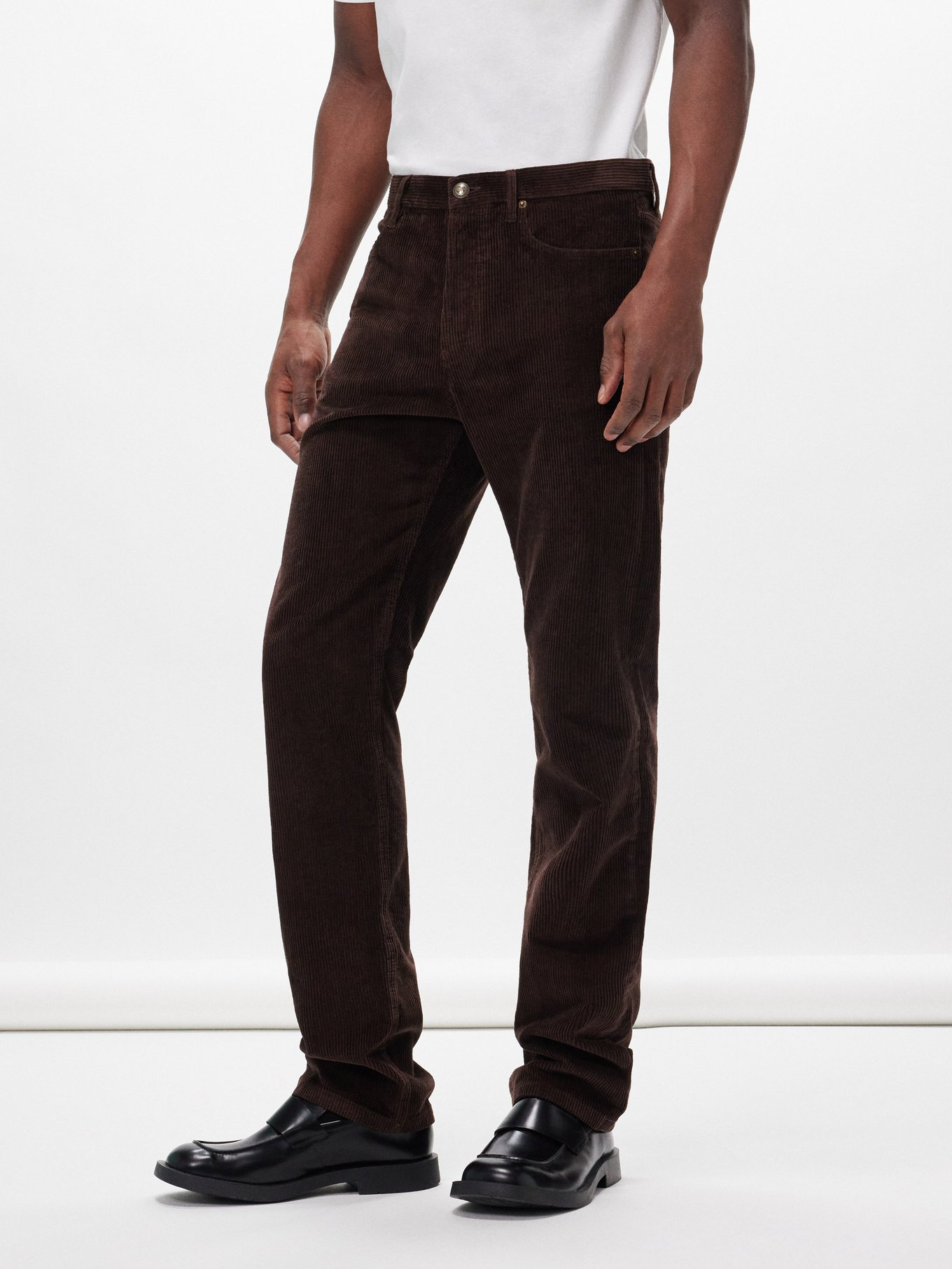 Cotton-blend corduroy straight-leg trousers | A.P.C.