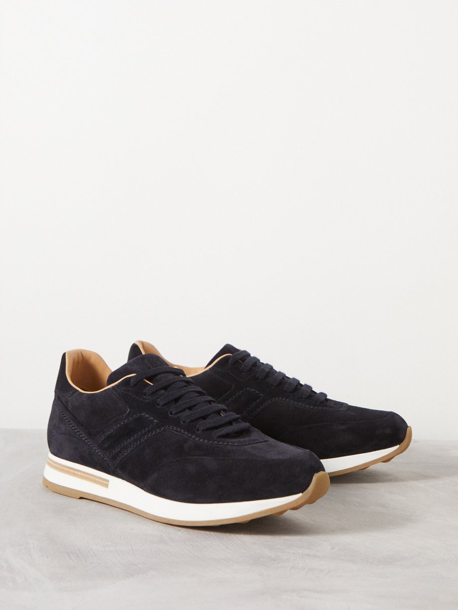 Dunhill Duke suede trainers
