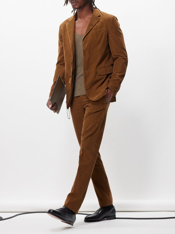 Massimo Alba Sloop cotton-corduroy single-breasted suit