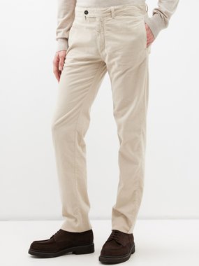 Massimo Alba Winch cotton-corduroy slim-leg trousers