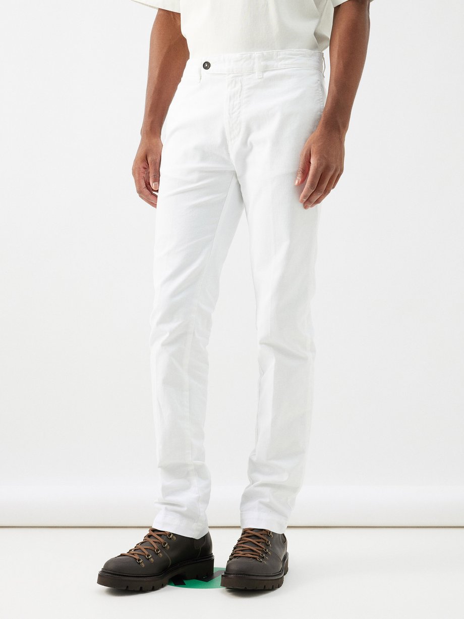 Massimo Alba Winch cotton-gabardine slim-leg trousers