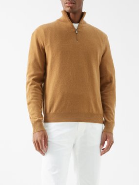 Massimo Alba Liam cashmere quarter-zip sweater