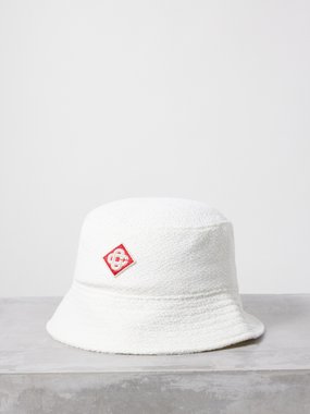 Casablanca Logo-patch terry bucket hat