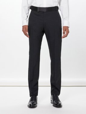 Tom Ford Atticus belted wool suit trousers
