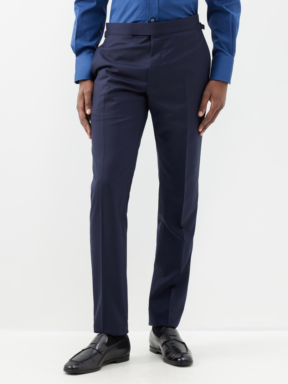Tom Ford Shelton wool-canvas suit trousers