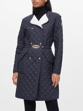 Moncler Atena belted quilted coat