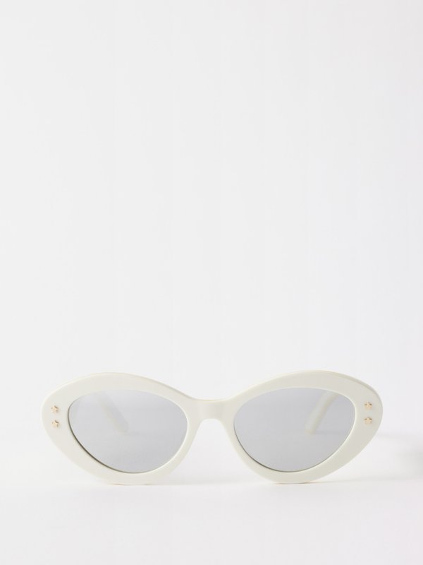 DIOR DiorPacific B1U oval acetate sunglasses