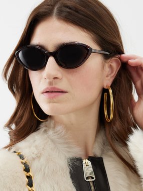 Celine Eyewear Cat-eye tortoiseshell-acetate sunglasses
