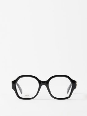 Celine Eyewear Triomphe square acetate glasses