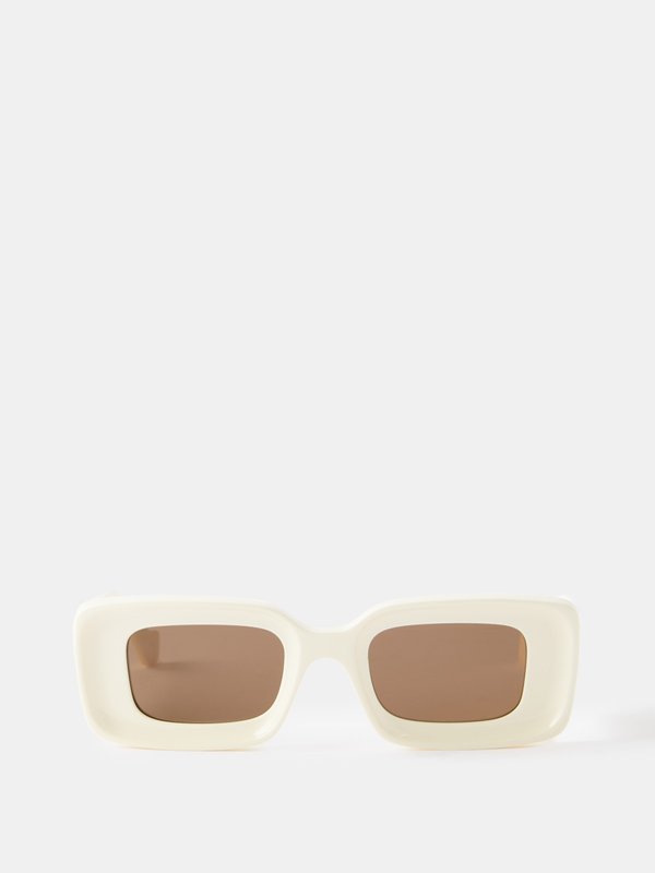 LOEWE Eyewear (LOEWE) Anagram rectangular acetate sunglasses