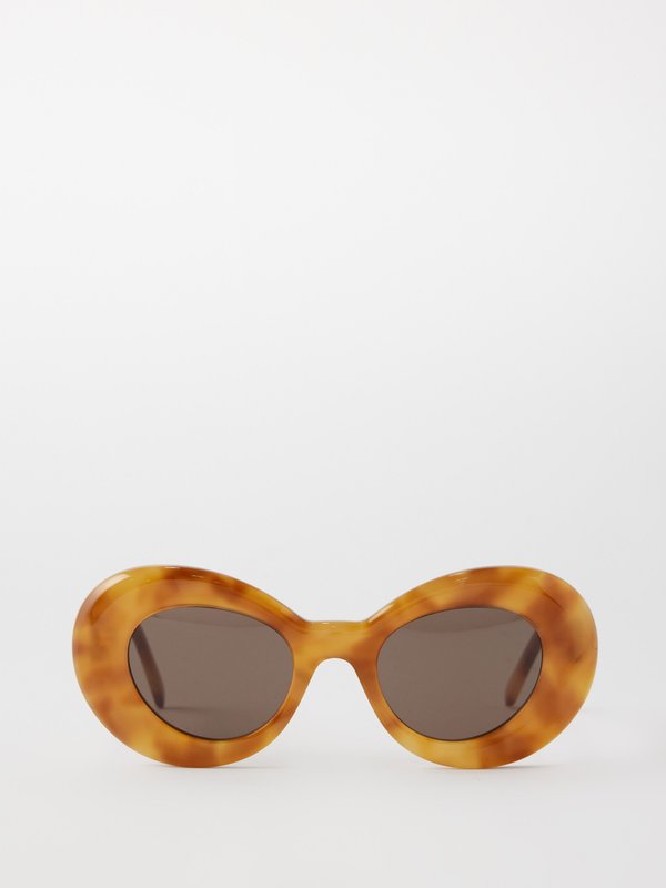 LOEWE Eyewear (LOEWE) Round tortoiseshell-acetate sunglasses