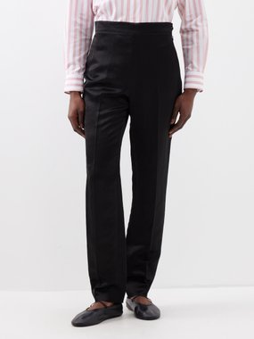 Ralph Lauren Robynn linen-blend slim-leg trousers
