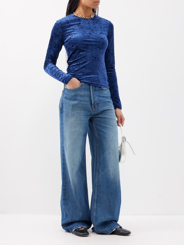 FRAME The 1978 recycled-cotton wide-leg jeans