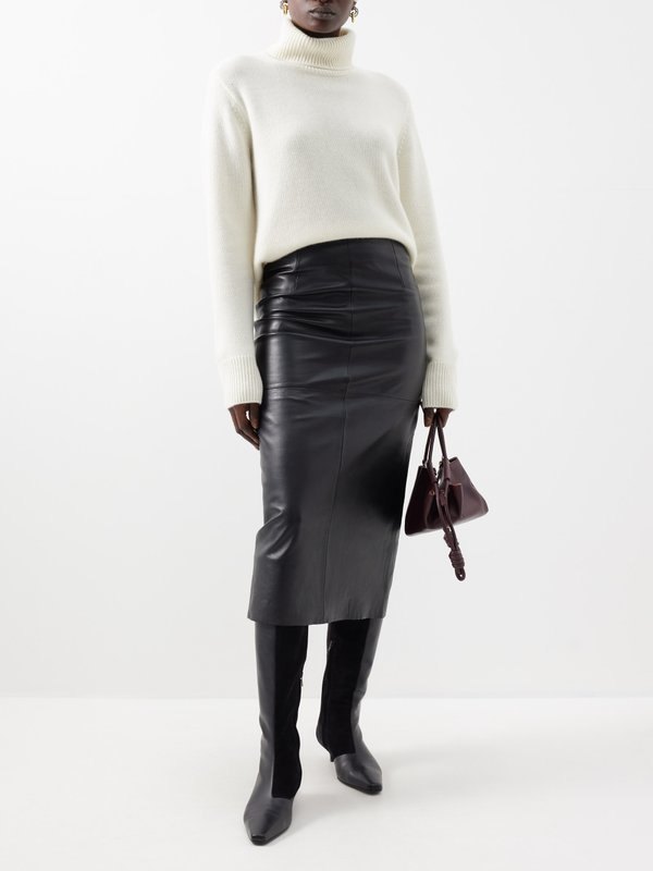 FRAME Roll-neck cashmere sweater