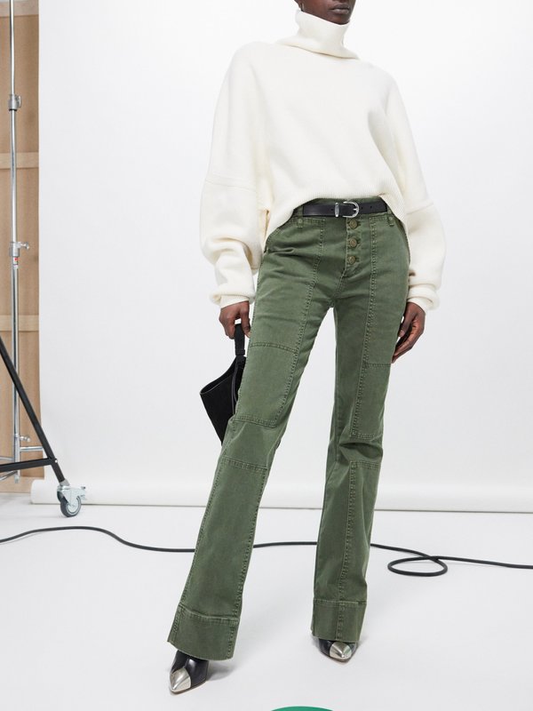 FRAME The Utility slim-flared trousers