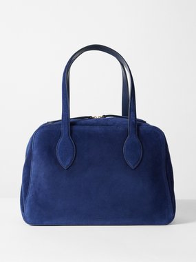 Khaite Maeve medium suede handbag