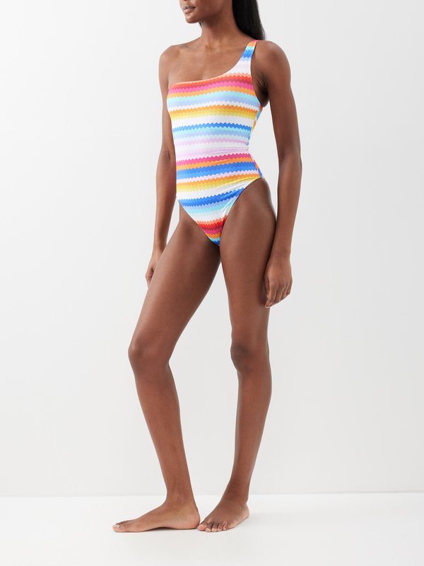 Missoni Zigzag one-shoulder swimsuit