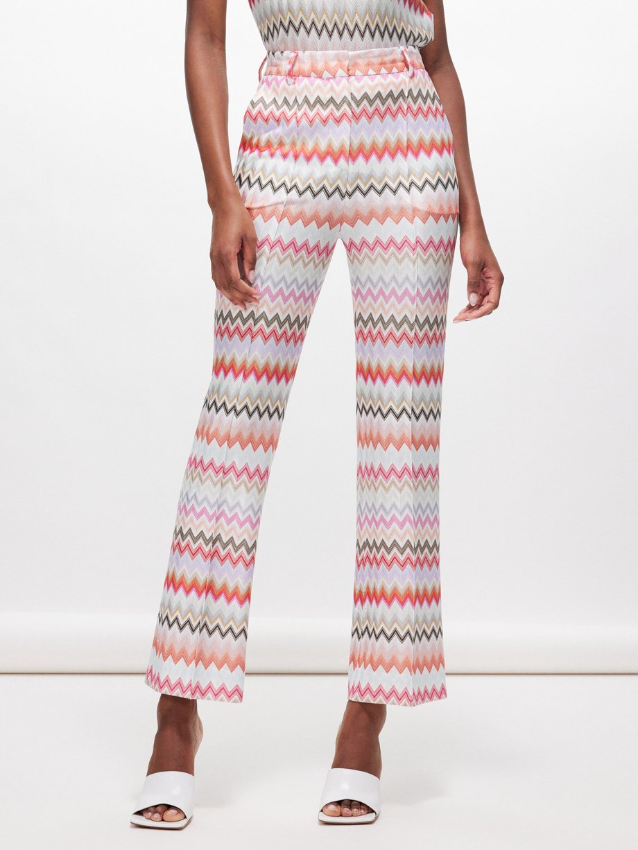 Missoni Zigzag cotton-blend trousers