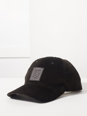 LOEWE Anagram-patch cotton-corduroy baseball cap