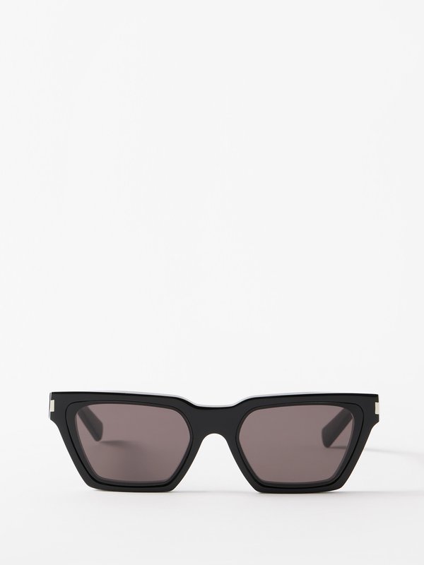 Saint Laurent Eyewear (Saint Laurent) Angular cat-eye acetate sunglasses