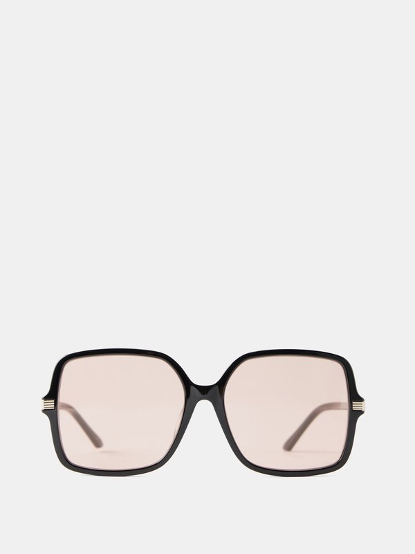 Gucci Eyewear (Gucci) Oversized square acetate sunglasses