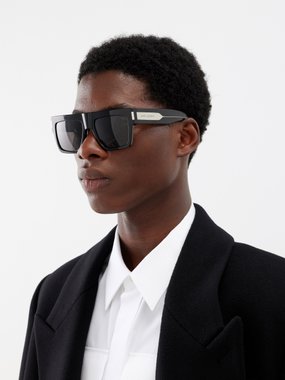 Saint Laurent Eyewear Saint Laurent Oversized D-frame acetate sunglasses