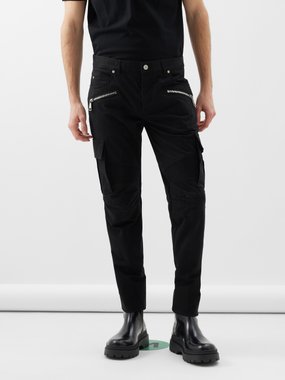 Balmain Cargo-pocket twill trousers
