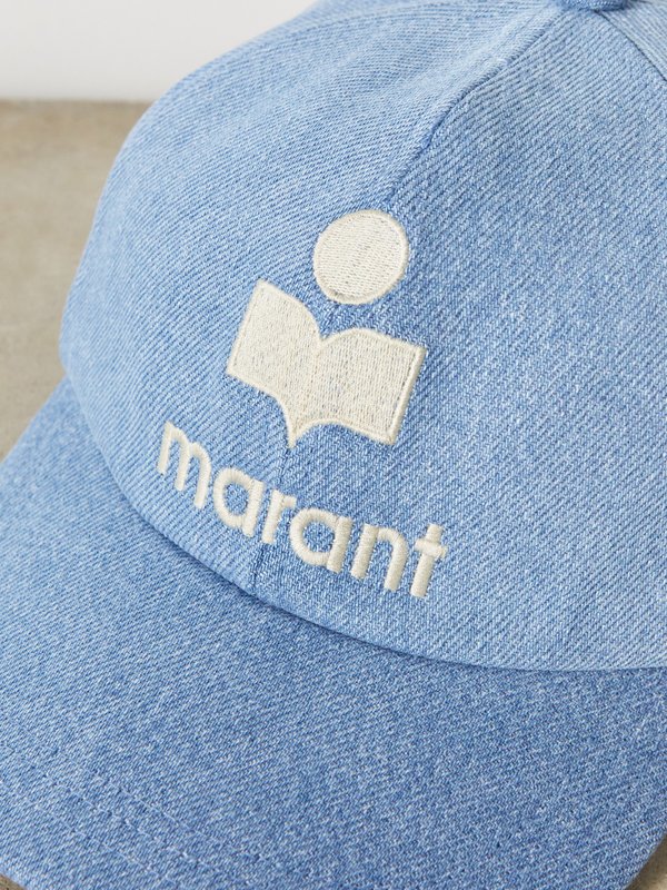 Isabel Marant Tyron logo-embroidered denim baseball cap