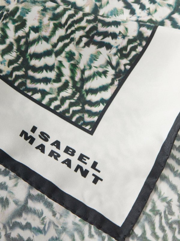 Isabel Marant Scarfili abstract-print silk-twill scarf