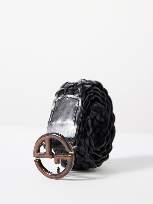 Giorgio Armani Woven-leather belt